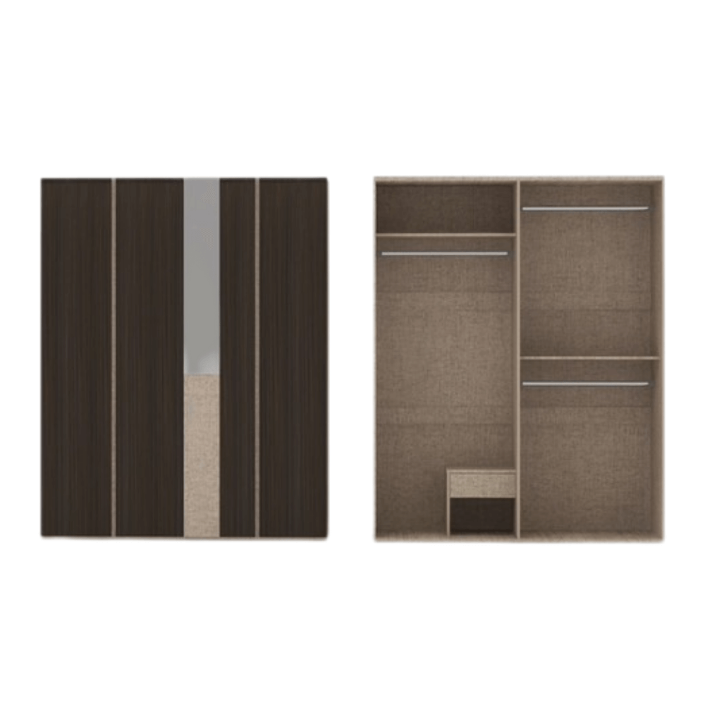 ชุดห้องนอน + ที่นอนสปริง 6 ฟุต WISDOM DESIGN FURNITURE รุ่น LOTTO สีโอ๊ค_4